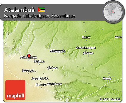 Physical 3D Map of Atalambuè