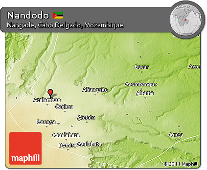 Physical 3D Map of Nandodo