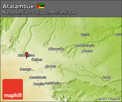 Physical 3D Map of Atalambuè
