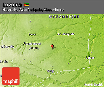 Physical 3D Map of Luvuma