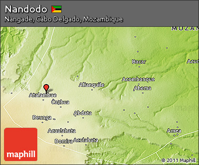 Physical 3D Map of Nandodo