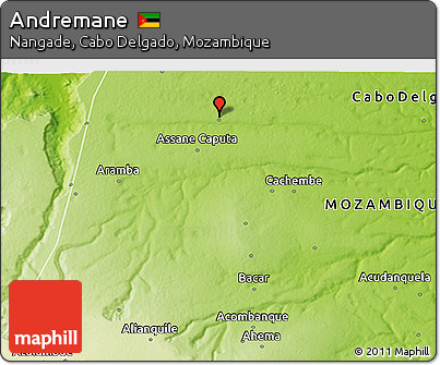 Physical 3D Map of Andremane