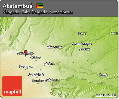 Physical 3D Map of Atalambuè