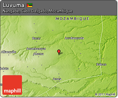 Physical 3D Map of Luvuma