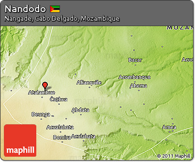 Physical 3D Map of Nandodo