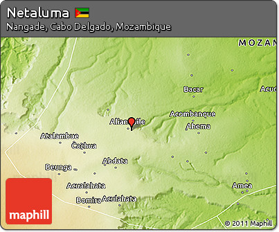 Physical 3D Map of Netaluma