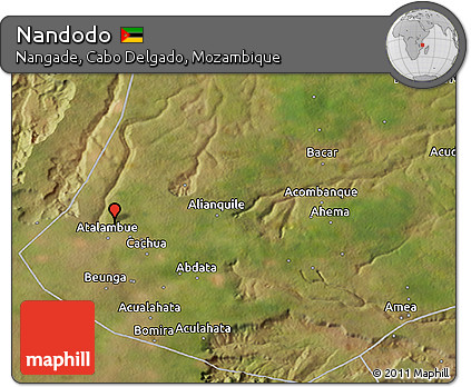 Satellite 3D Map of Nandodo