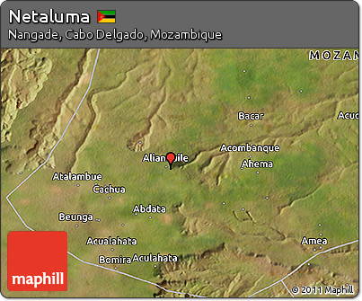 Satellite 3D Map of Netaluma