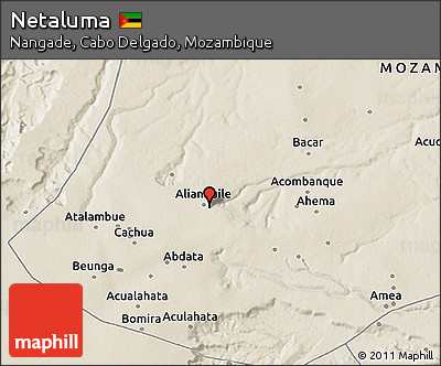 Shaded Relief 3D Map of Netaluma