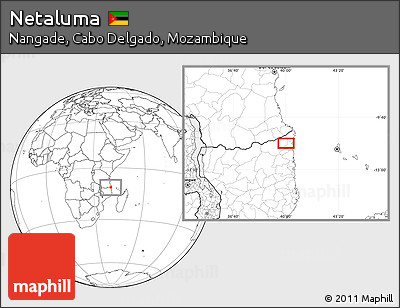 Blank Location Map of Netaluma