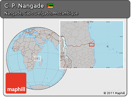Gray Location Map of C. P. Nangade