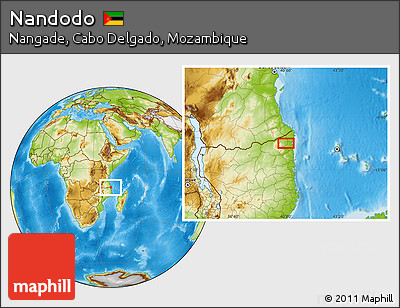 Physical Location Map of Nandodo