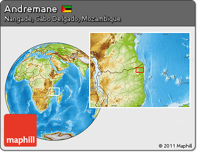 Physical Location Map of Andremane