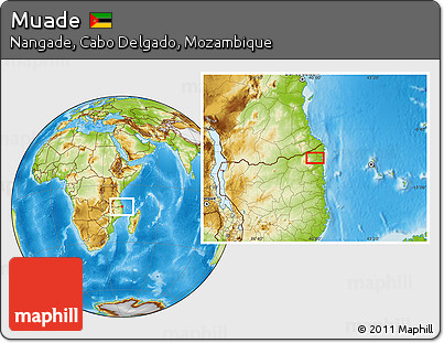 Physical Location Map of Muade