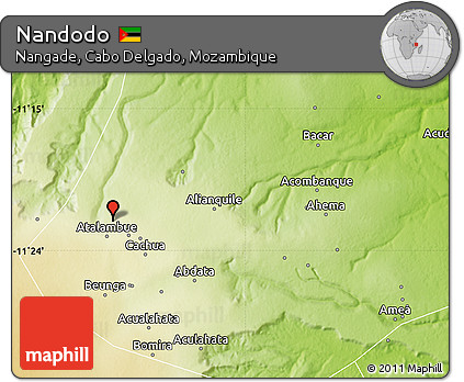 Physical Map of Nandodo