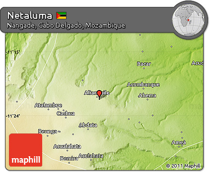 Physical Map of Netaluma