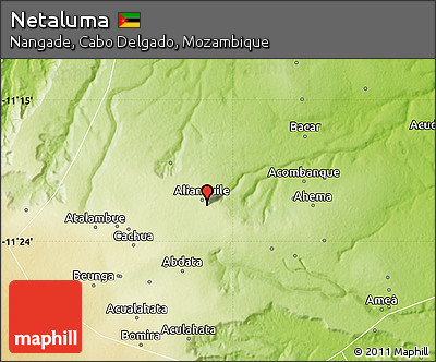 Physical Map of Netaluma