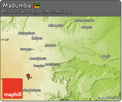 Physical Map of Madumba
