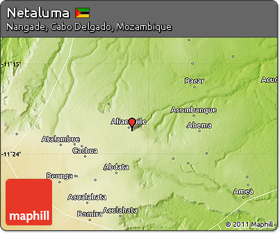 Physical Map of Netaluma