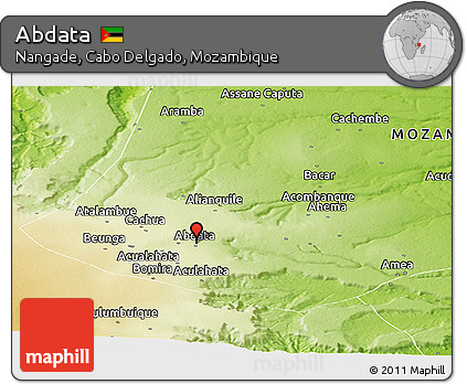 Physical Panoramic Map of Abdata