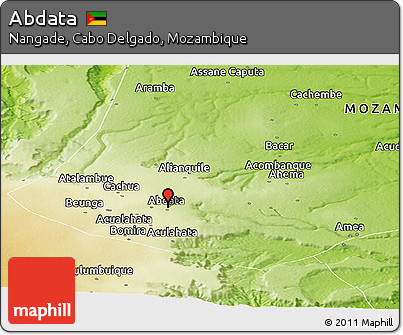 Physical Panoramic Map of Abdata