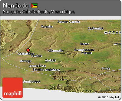 Satellite Panoramic Map of Nandodo