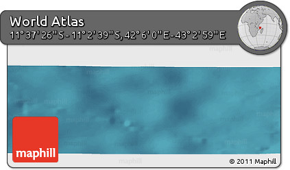 Satellite Panoramic Map of the Area around 11° 20' 3" S, 42° 34' 30" E