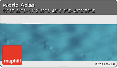 Satellite Panoramic Map of the Area around 11° 20' 3" S, 42° 34' 30" E