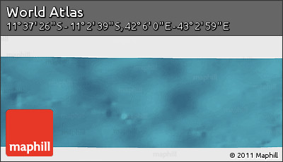 Satellite Panoramic Map of the Area around 11° 20' 3" S, 42° 34' 30" E