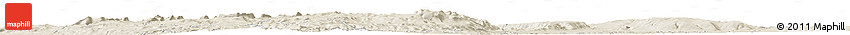 Shaded Relief Horizon Map of the Area around 11° 20' 3" S, 42° 25' 29" W