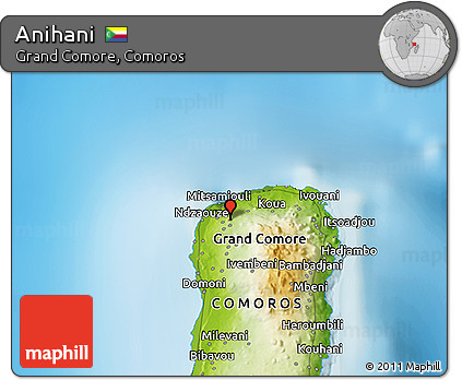Physical 3D Map of Anihani