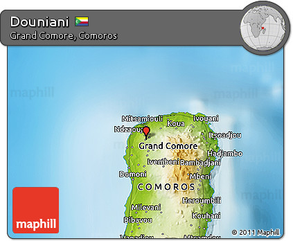 Physical 3D Map of Douniani