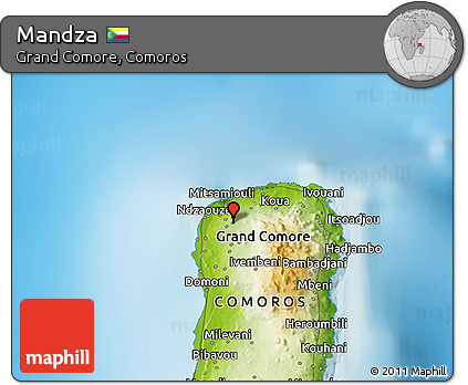 Physical 3D Map of Mandza