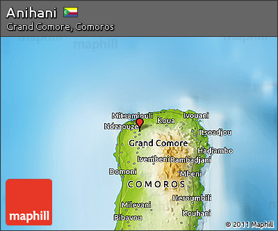 Physical 3D Map of Anihani