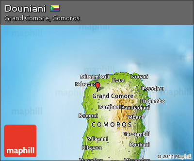 Physical 3D Map of Douniani