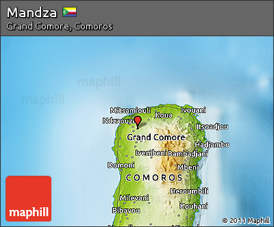 Physical 3D Map of Mandza