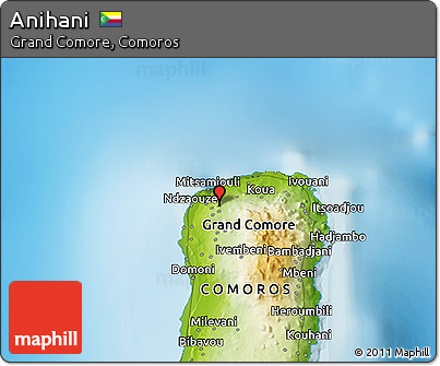 Physical 3D Map of Anihani