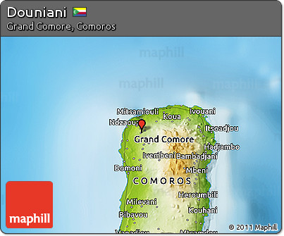 Physical 3D Map of Douniani