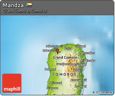 Physical 3D Map of Mandza