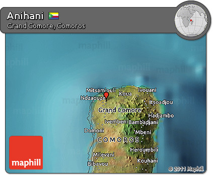 Satellite 3D Map of Anihani