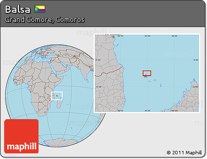 Gray Location Map of Balsa