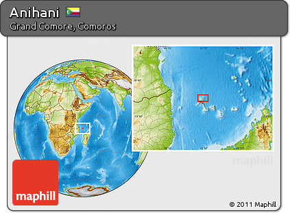 Physical Location Map of Anihani