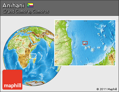 Physical Location Map of Anihani