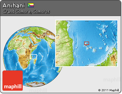 Physical Location Map of Anihani