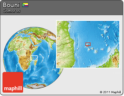 Physical Location Map of Bouni