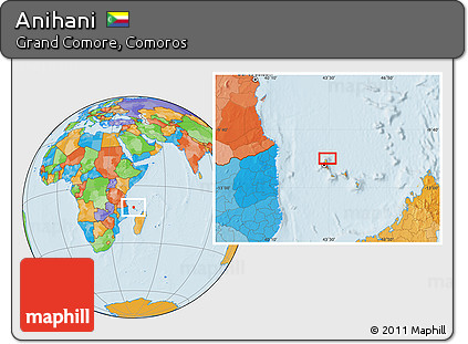Political Location Map of Anihani
