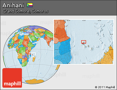 Political Location Map of Anihani