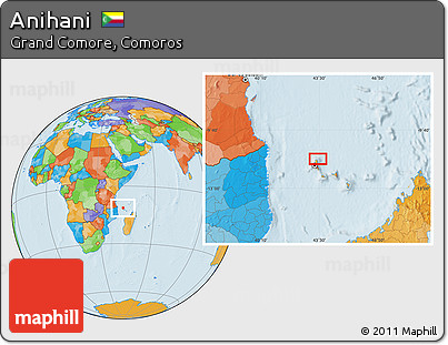 Political Location Map of Anihani
