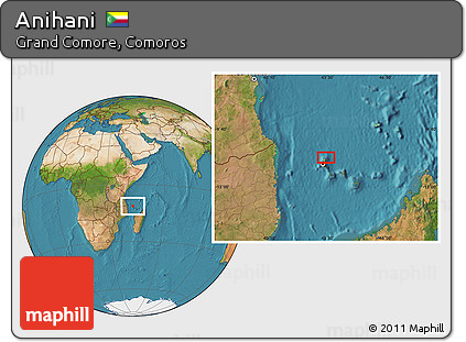 Satellite Location Map of Anihani