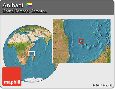 Satellite Location Map of Anihani